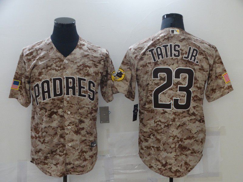 Men San Diego Padres #23 Tatis jr Camo Game New 2021 Nike MLB Jersey->san diego padres->MLB Jersey